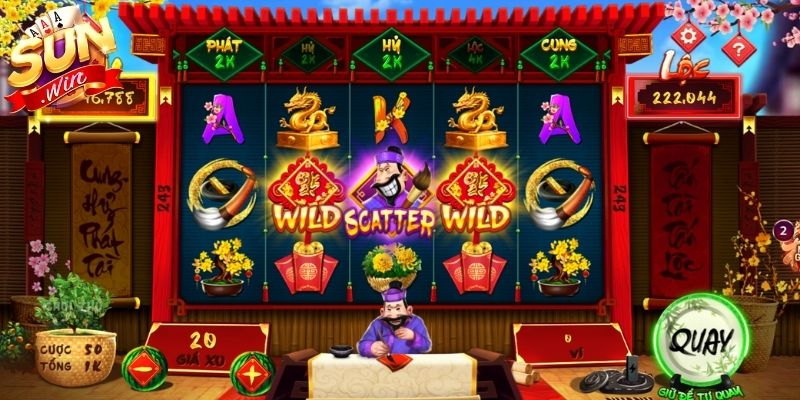 Ông Đồ Sunwin – Game Đậm Chất Văn Hóa Việt Đầy Cuốn Hút 3 Hiệu ứng kích hoạt tính năng thưởng khi đủ biểu tượng đặc biệt